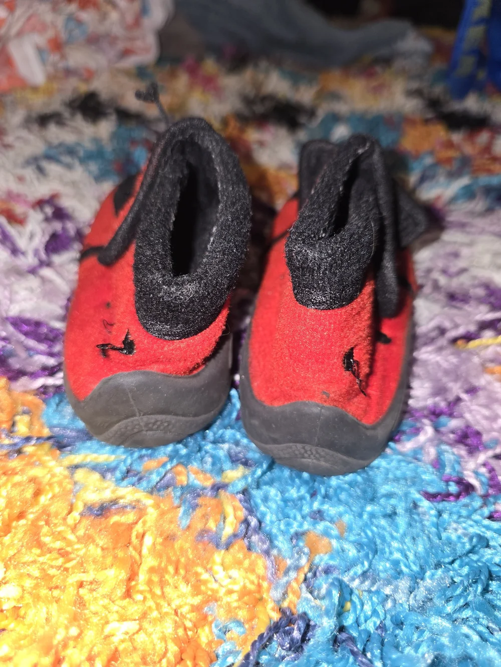 Toddler Red Ladybug Slippers - Soft Indoor Shoes